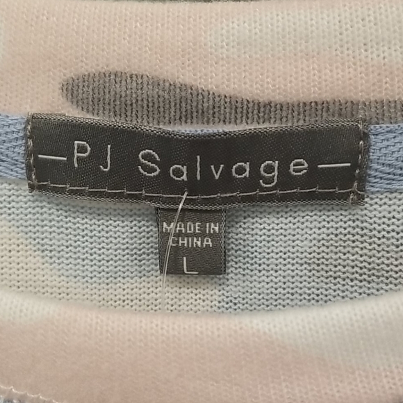 💕PJ SALVAGE💕 Long Sleeve Printed Raglan Top Camo - Picture 6 of 9